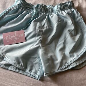 Women’s light blue Nike small shorts